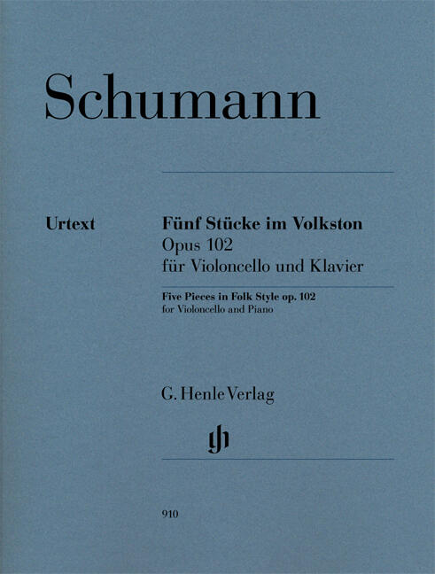 5 Stücke im Volkston op 102 Fassung für VioloncelleFive Pieces In Folk Style Op.102 - Cello Version Op 102 : photo 1