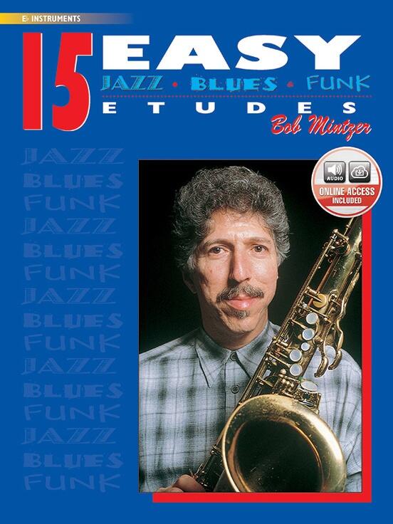 15 Easy Jazz Blues & Funk Etudes avec CD Pour saxophone Mib : photo 1