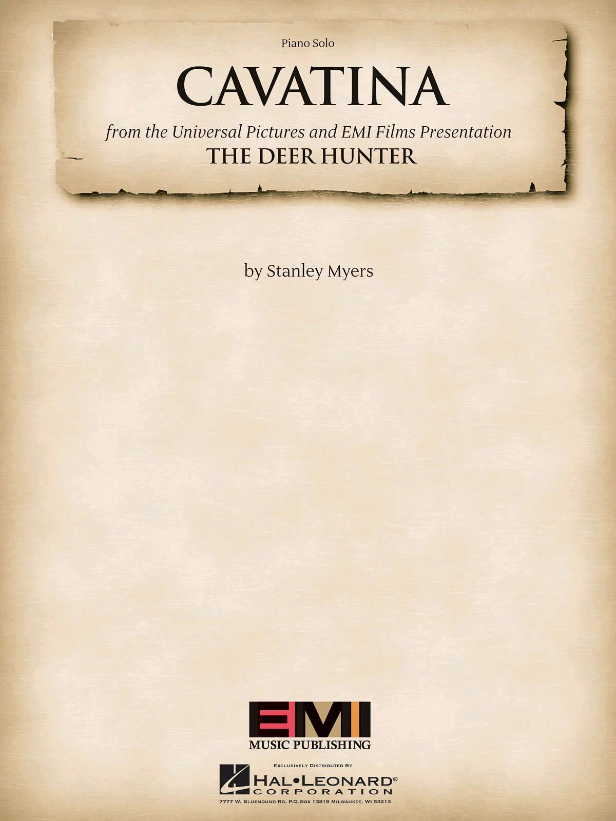 HL00294013 Stanley Myers: Cavatina (The Deer Hunter) - Piano (HL00294013) : photo 1