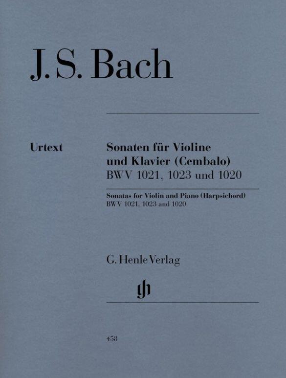 Henle Verlag Sonates violon piano Bach BWV 1021-1022-1023 : photo 1