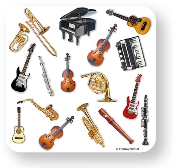 Vienna World Stickers Musikinstrumente (4 stickers) : photo 1