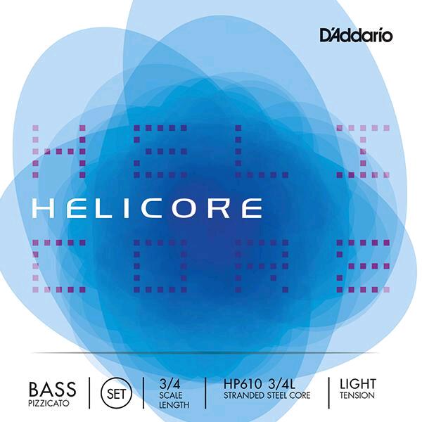 D&rsquo;Addario HP610 3/4L HELICORE PIZZICATO Contrebasse Jeu Léger 3/4 – Image 2