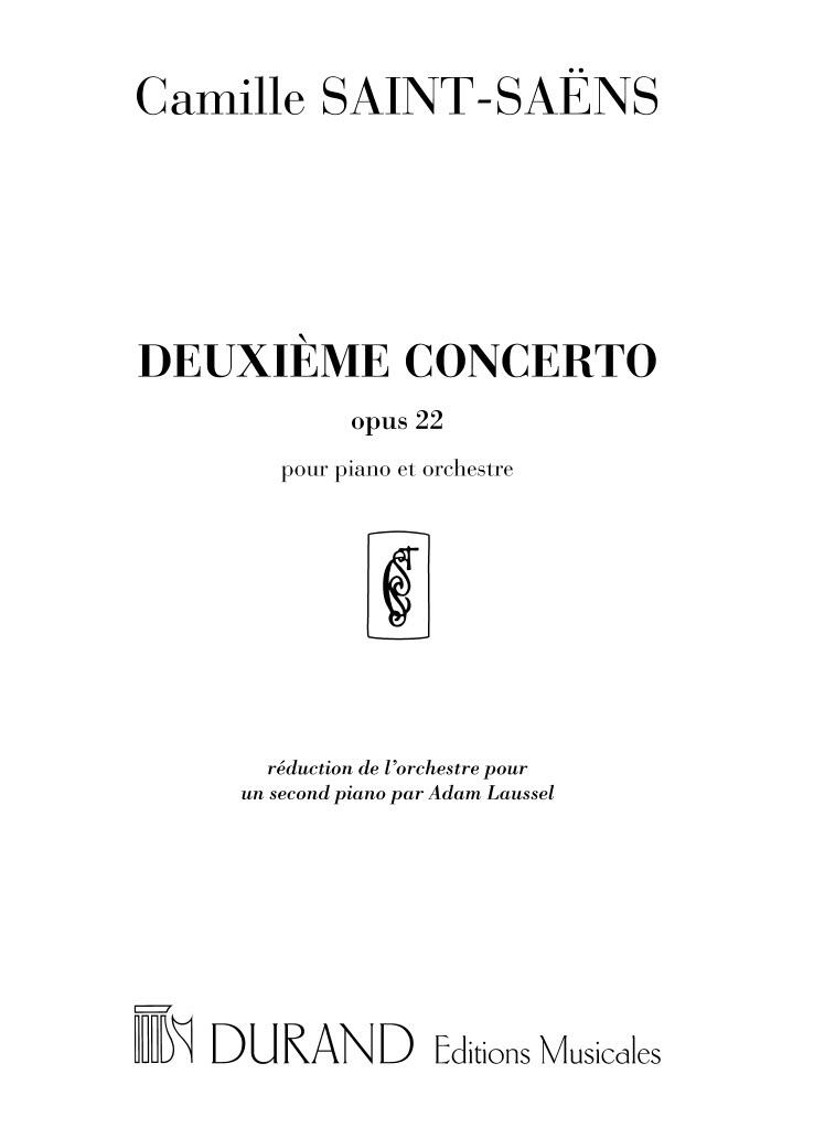 Editions Durand Deuxième Concerto Opus 22 réduction pour 2 pianos de A. Laussel Camille Saint-Sans Editions Durand 2 Pianos Recueil : photo 1
