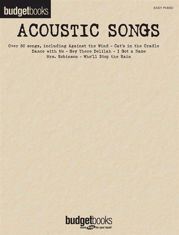 Acoustic songs - Budget books : photo 1