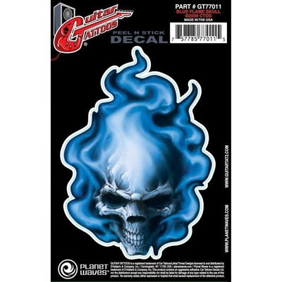 Planet Waves Autocollant Blue Flame Skull (GT77011)