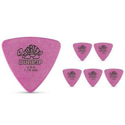 Dunlop 431P1.14 Bag of 6 pieces Tortex triangle 1.14mm Purple