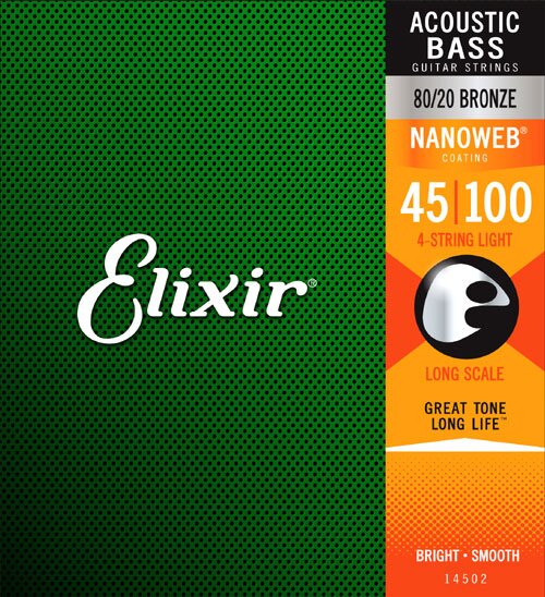 Elixir 14502 Acoustic Basse Medium 045-100 : miniature 1