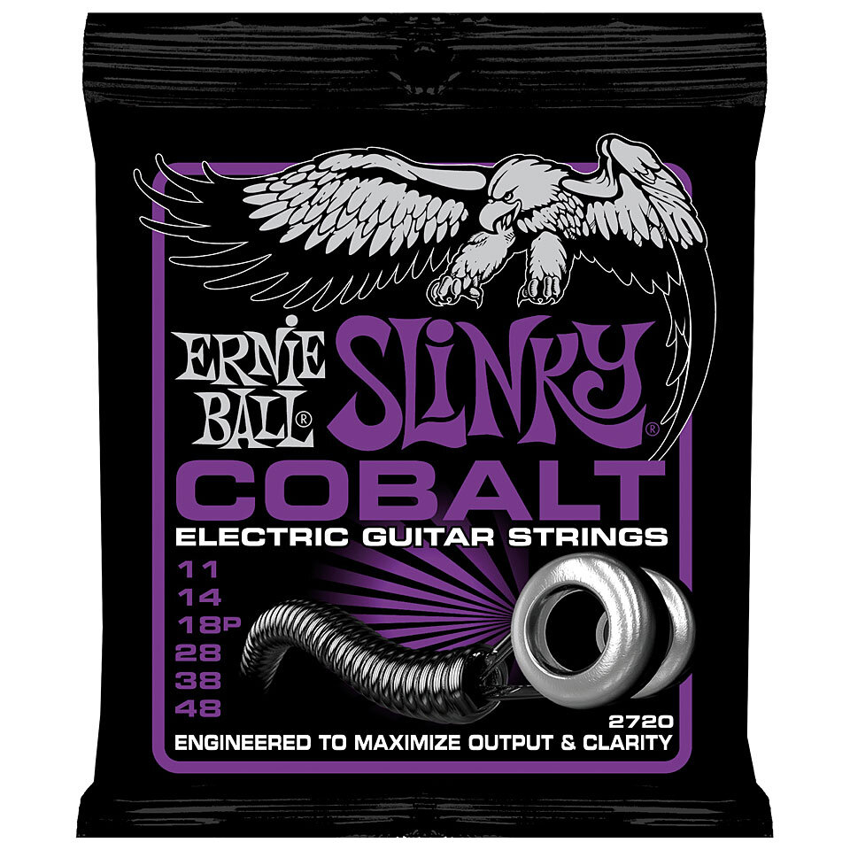 Ernie Ball 2720 Cobalt 011-048 Power Slinky : photo 1