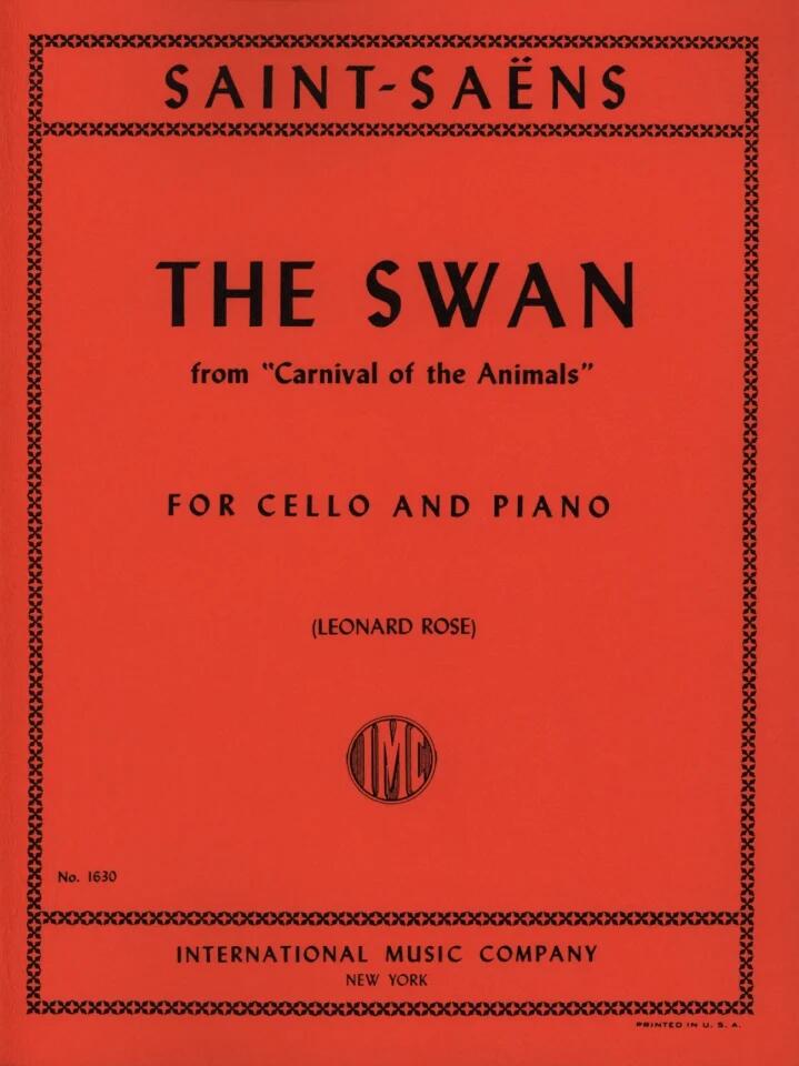C. Saint-Sans Le Cygne violoncelle et piano : photo 1