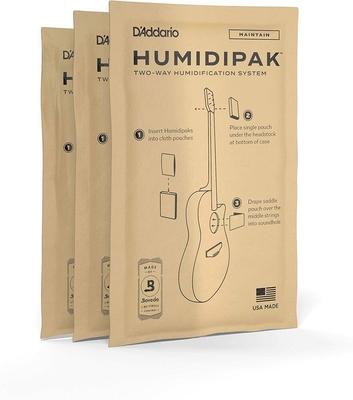 Planet Waves Humidipak Standard Re-fill Pack of 3 Bags for PW-HPK-01 (PW-HPRP-03)