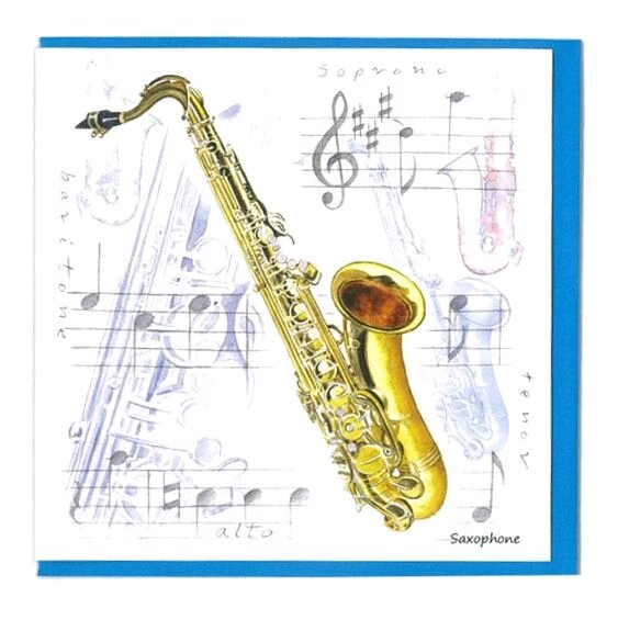 Music Sales Ltd Little snoring notelets sax 5pk Little snoring notelets 5pk Saxophone Design : photo 1