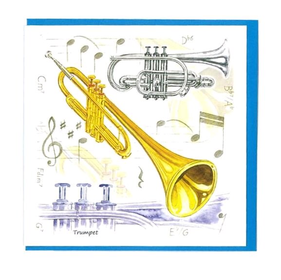 Music Sales Ltd Little snoring notelets TPT 5pk Little snoring notelets TPT 5pk Trumpet Design : photo 1