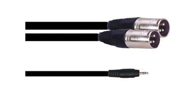 Power Acoustics Mini Jack Stereo / 2 Xlr Male 3m (CAB 2119) : photo 1