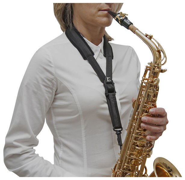 BG BG-S15SH Cordon pour sax alto – enfant confort large avec mousqueton : photo 1