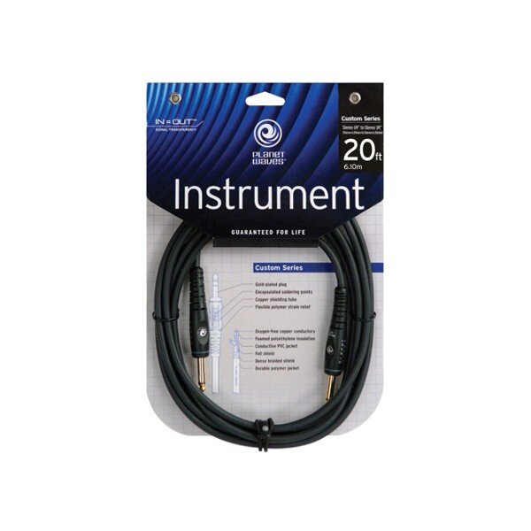 Planet Waves Custom Gold Mono Isntrument Cable (PW-G-20) : photo 1
