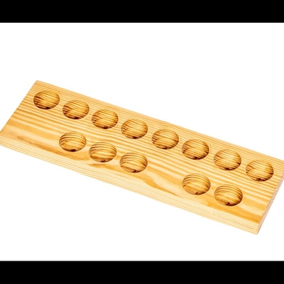 Fuzeau 4763 SUPPORT POUR RANGEMENT DES TUBES BOOMWHACKERS en bois naturel (13 tubes)