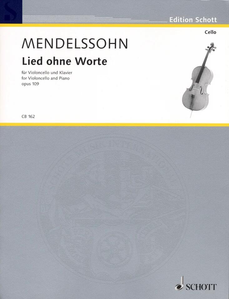 Schott Music Lied Ohne Worte Op.109 : photo 1