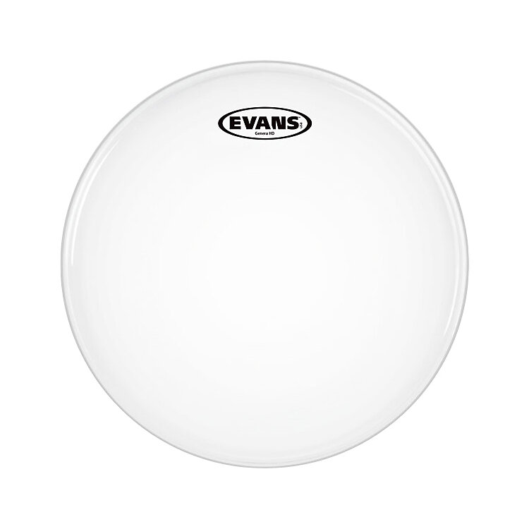 Evans HeavyWeight snare batter with reverse dot double ply coated white 14