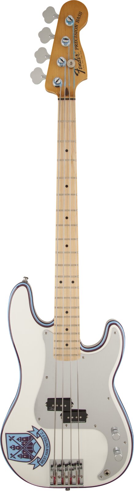 Fender Steve Harris Precision Bass Mapple Griffbrett Olympic White : photo 1