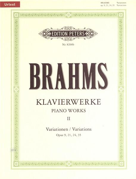 Brahms Volume 2 Variatienen op. 9/21/24/35Piano Works Vol.2: Variations : photo 1
