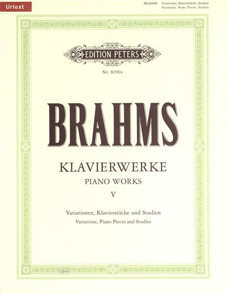 Variationen klavierstücke und StudienPiano Works Vol.5: Miscellaneous Works : photo 1