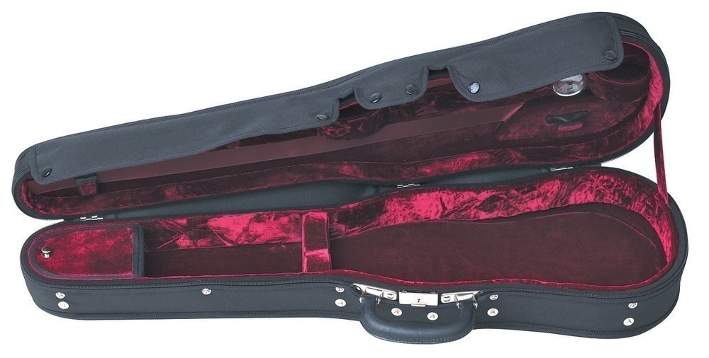 Gewa 4/4 violin case Liuteria Maestro black with red interior : photo 1