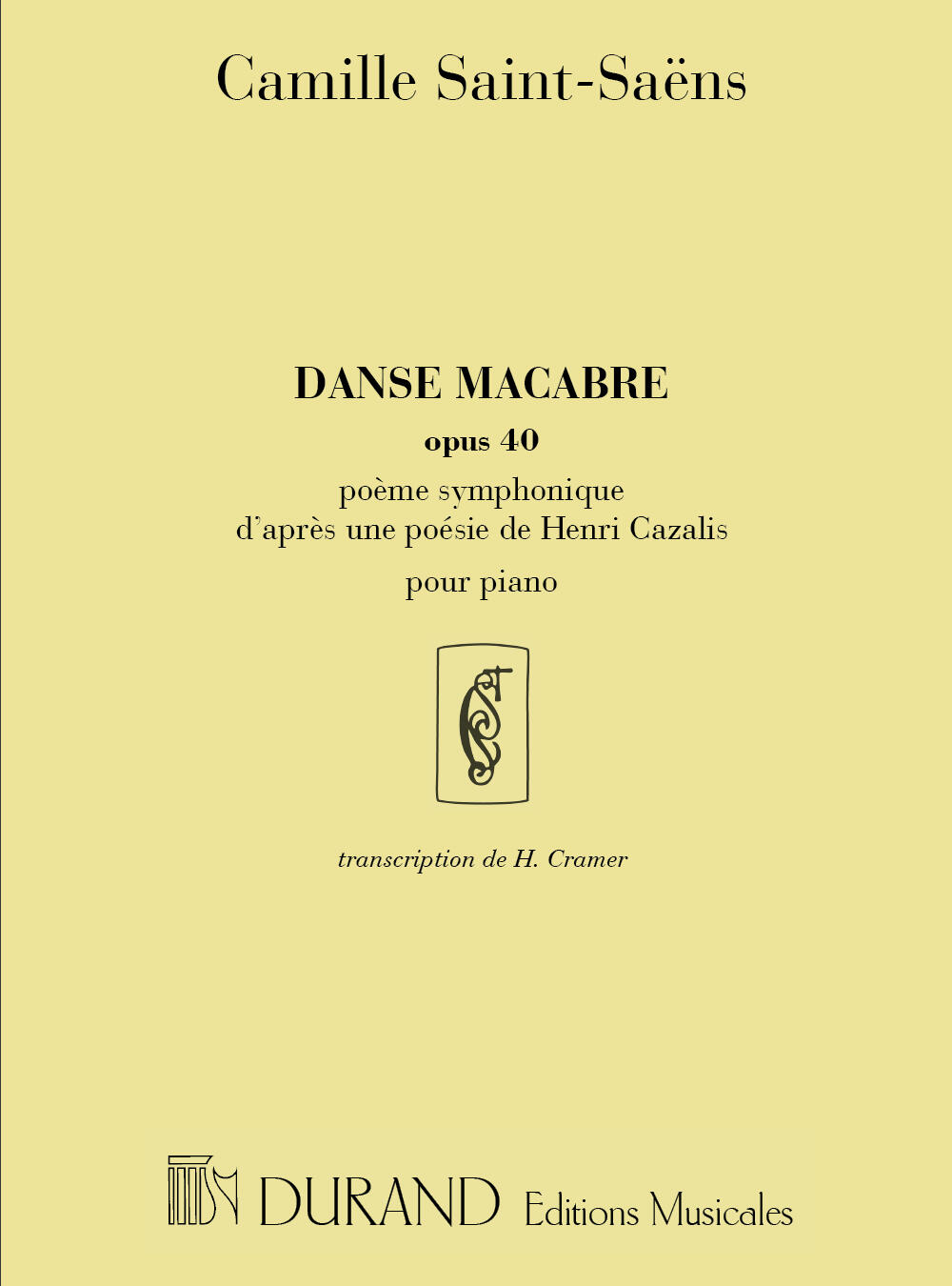 Editions Durand Danse Macabre : photo 1