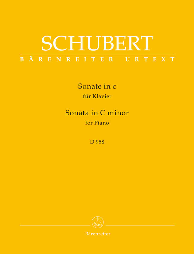 Sonata In C Minor D 958  Franz Schubert  Bärenreiter-Verlag Piano Recueil  Classique : photo 1
