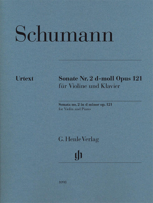 Henle Verlag Sonate n2 pour violon et piano en ré mineur op. 121Violin Sonata No.2 In D Minor Op.121Sonata no.2 in d minor op.121 for Violin and Piano : photo 1