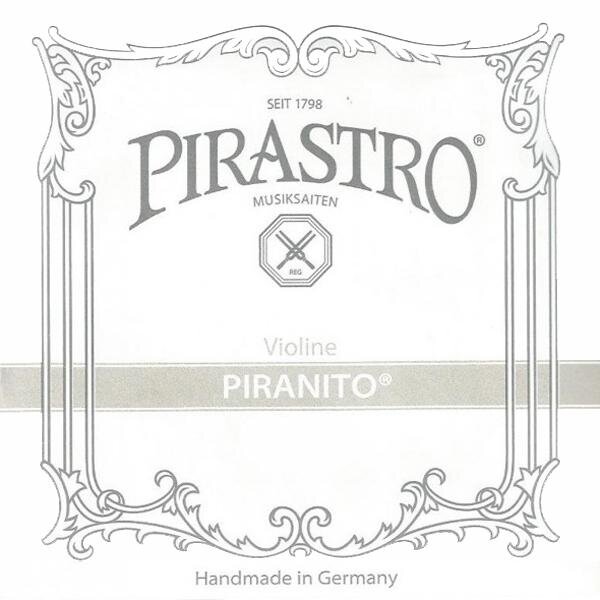 Pirastro Piranito Violin D 3/4 + 1/2 steel / chrome steel medium bag : photo 1