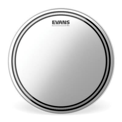 Evans EC snare batter with edge control ring double ply coated translucent 13