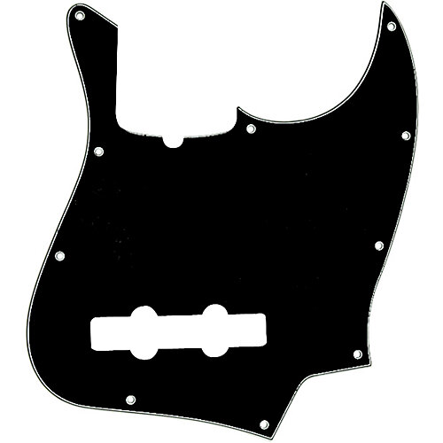 Fender Pickguards American Jazz Bass 10 holes Black 3-Ply : photo 1