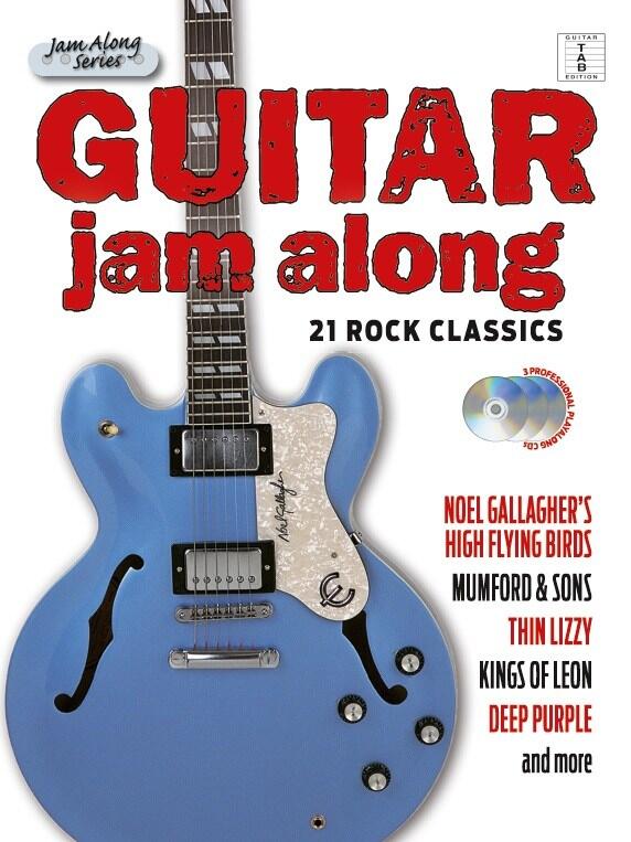 Guitar Jam Along: 21 Rock Classics (Book/3CD) - Boullard Musique