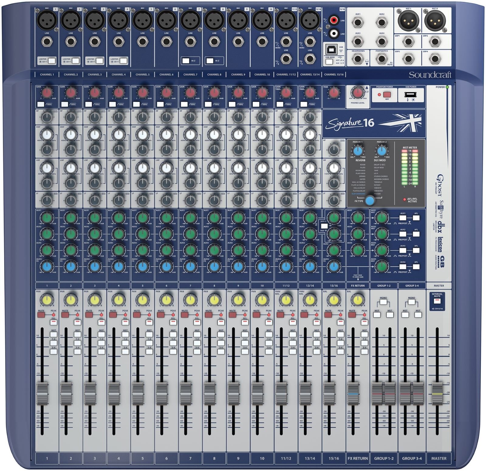 Soundcraft SIGNATURE16 16+2/2 Live-/Rec Desk, USB : photo 1