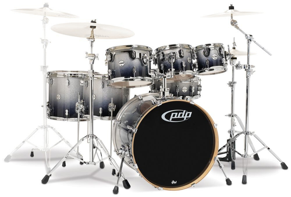 DW PDP Concept Maple Pearlescent Black / 22