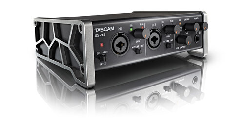 Tascam US-2x2 USB Audio / MIDI Interface, 2 inputs / 2 outputs, Phantom, 24bit / 96kHz, USB 2.0 : photo 1