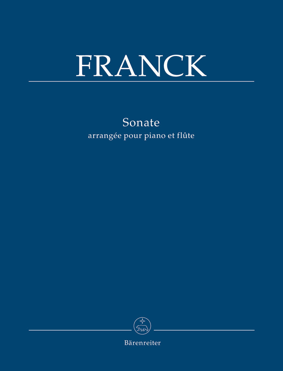 Sonata Arranged for Piano and Flute César Franck  Piano and Flute Buch  BA 8734 : photo 1