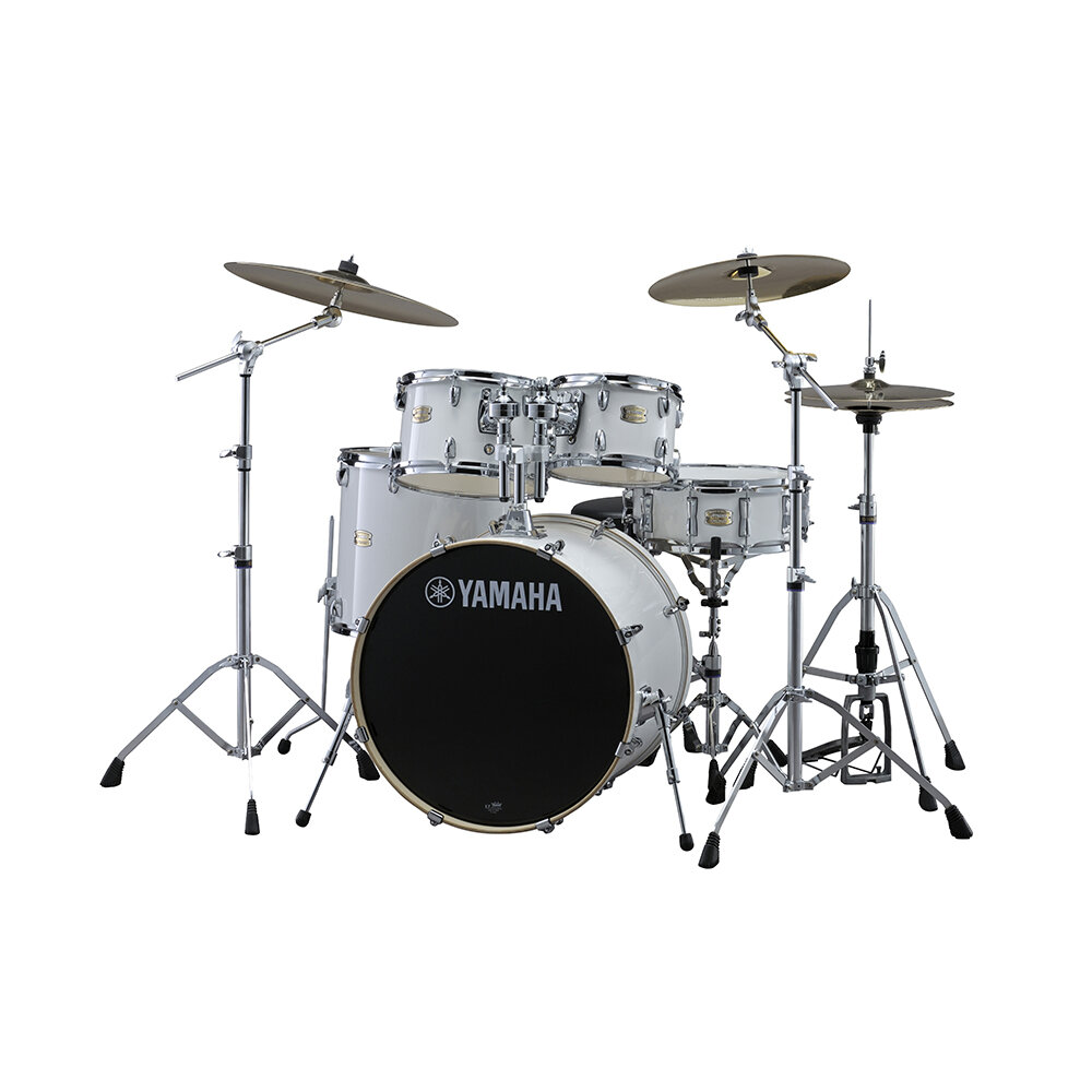 Yamaha Percussions SBP0F5PWH Stage Custom All Birch Shell Pure White + Hardware : photo 1