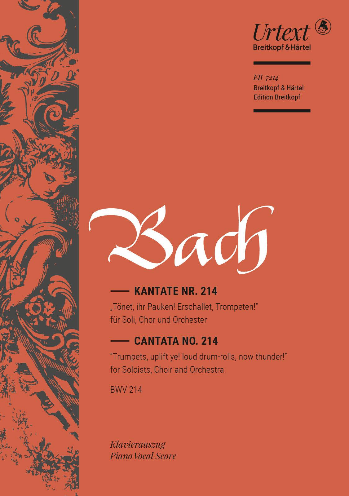 Bach Cantate BWV 214 Tönet ihr Pauken erschallet Trompeten Reduction chant et piano : photo 1
