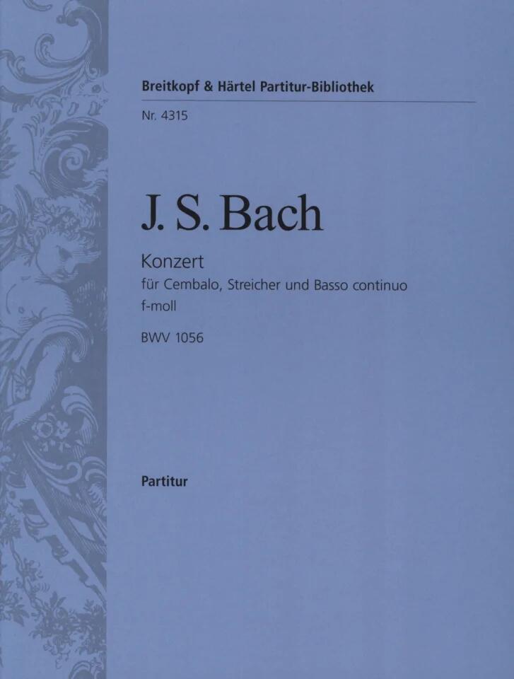 Breitkopf und Hartel Cembalokonzert f-moll BWV 1056 : photo 1