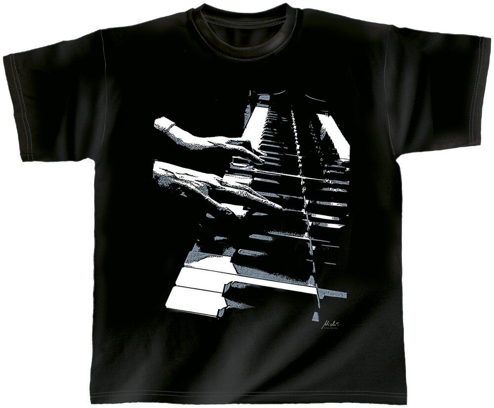 Rock you Music Shirts Piano T-Shirt Größe S : photo 1