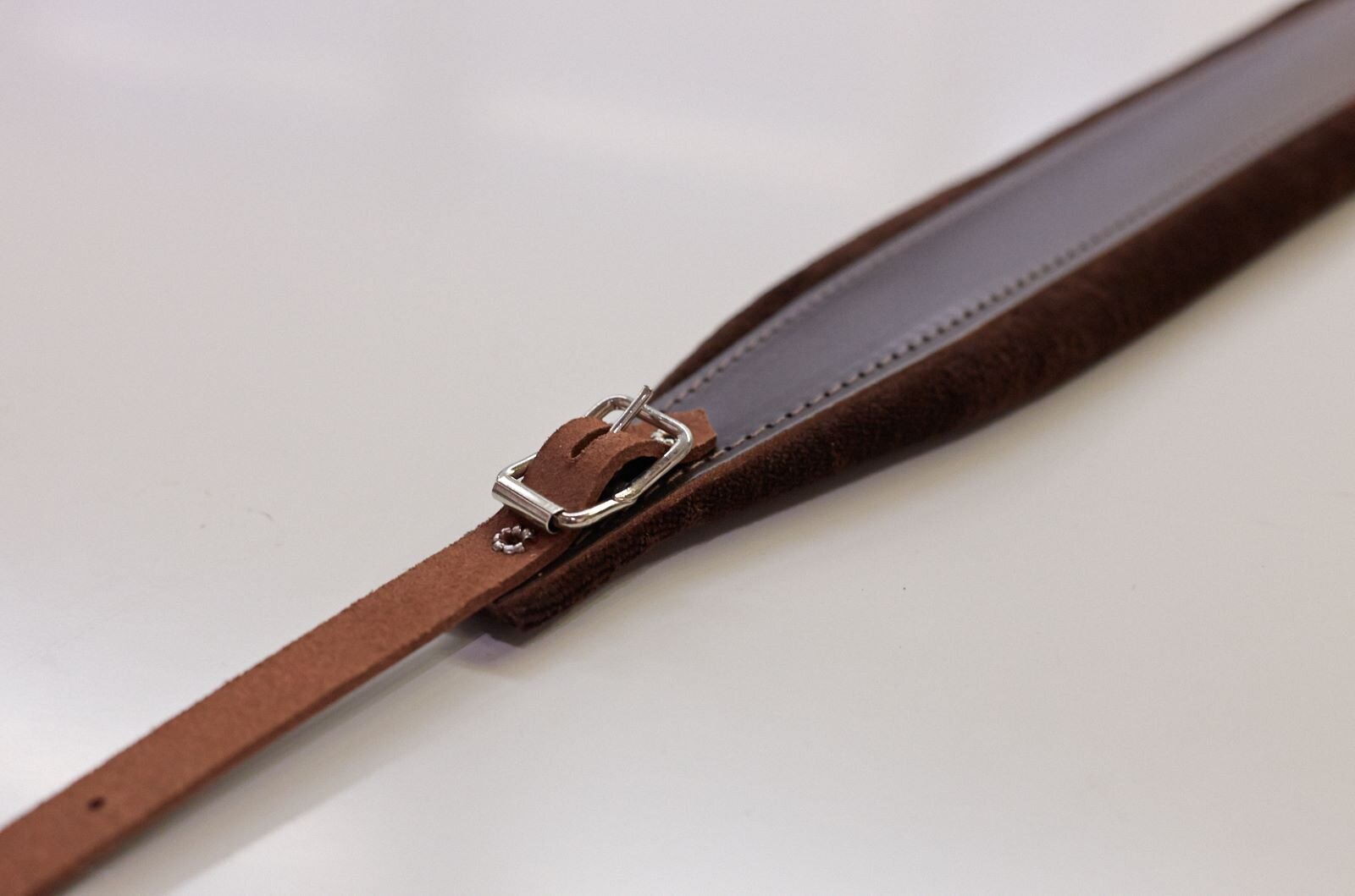 Fuselli Suspender 70mm Velvet natural dark brown leather : photo 1