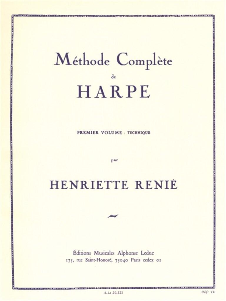 Alphonse Leduc Méthode Complète de Harpe Vol. 1 Harp : photo 1