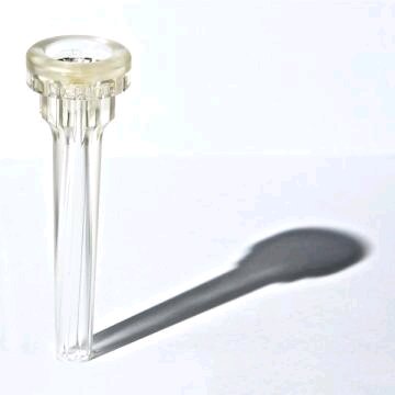 Brand Mouthpieces embouchure plastique 1 1/2C pour trompette, avec TurboBlow, transparent : photo 1