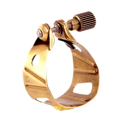 BG Ligature et protège-bec pour sax alto/ténor - universel - métal jazz - or mat