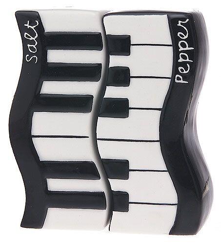 Music Sales Ltd Salz- und Pfefferstreuer Wellenförmige Tastatur : photo 1