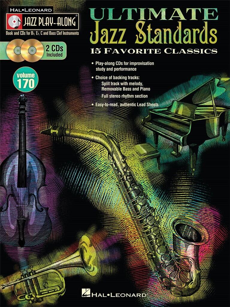 Hal Leonard Ultimate Jazz Standards Flute, Violin, Guitar, Clarinet, Trumpet, Saxophone, Trombone, Chords / Jazz Play-Along Volume 170 : photo 1