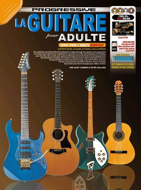 La Guitare Progressive Pour Adulte (Livre/CD/DVD) : photo 1