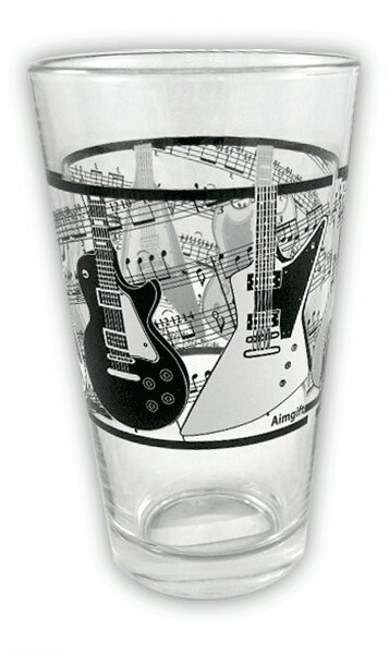 Music Sales Glass Tumbler - Electric Guitars/Music : photo 1