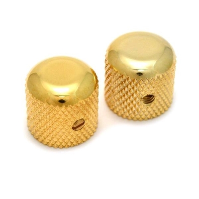 Fender Knöpfe Vintage Tele / P-Bass Dome Knöpfe - 2 Stück - Goldelement